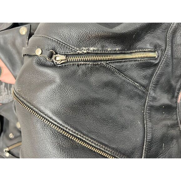 Vintage Harley Davidson Women’s Leather Jacket plus size 2W - Picture 14 of 16